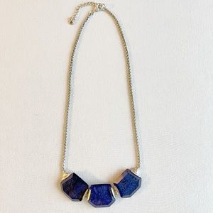 Silpada silver and lapis stone necklace
